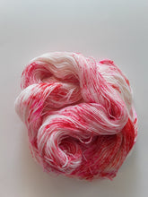 Load image into Gallery viewer, Hand Dyed SW Merino/Nylon Fingering Weight- &quot;Pink Speckle&quot;