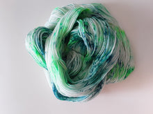 Load image into Gallery viewer, Hand Dyed SW Merino/Nylon Fingering Weight - &quot; Green Speckle&quot;