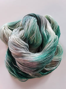 Hand Dyed SW Merino/Nylon Fingering Weight - "Lagoon"