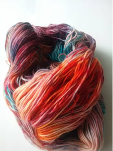 Hand Dyed SW Merino/Nylon Fingering Weight - 'Carina"