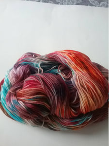 Hand Dyed SW Merino/Nylon Fingering Weight - 'Carina"