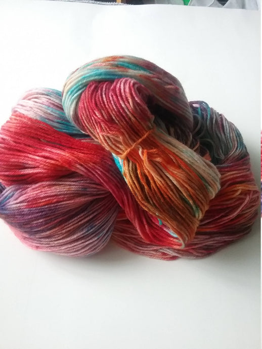 Hand Dyed SW Merino/Nylon Fingering Weight - 'Carina
