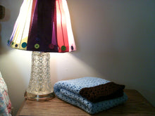 Load image into Gallery viewer, Solid Lace Trimmed Lapghan/Baby Blanket