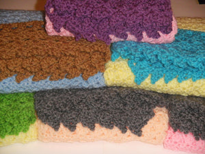 Solid Pico Lace Trimmed  Lapghan/Baby Blanket