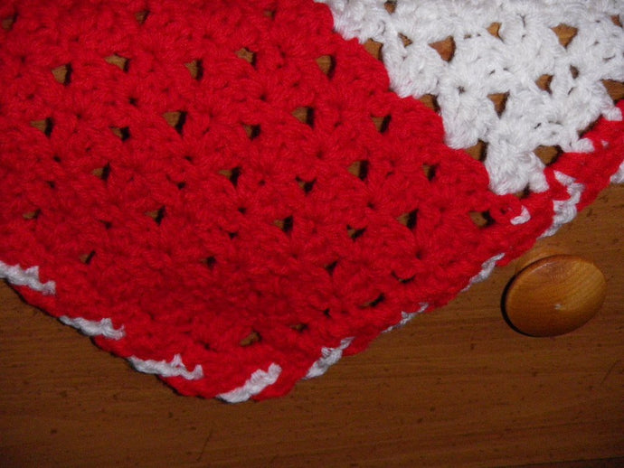 U of L or WKU Red and White Baby Blanket