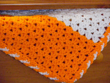 Load image into Gallery viewer, UT Orange and White Baby Blanket