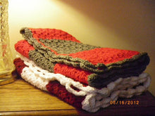 Load image into Gallery viewer, OSU Scarlet and Gray Baby Blanket