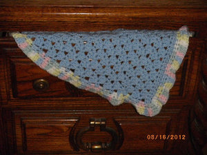 Boys Blue with Multi Trim Blanket