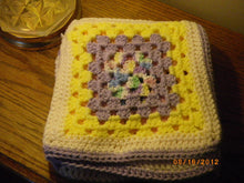 Load image into Gallery viewer, Granny Square Pastel Baby Blanket