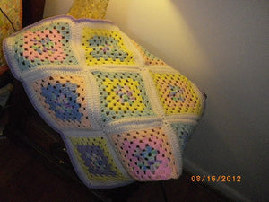 Granny Square Pastel Baby Blanket