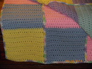 Multi-color Blocks Baby Blanket