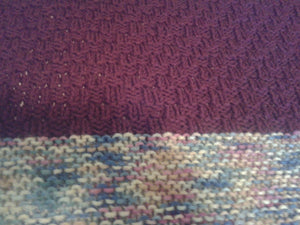 Knitted King Size Bed Afghan / Extra Large Blanket