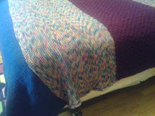 Load image into Gallery viewer, Knitted King Size Bed Afghan / Extra Large Blanket